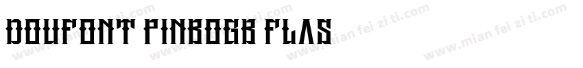 DouFont PinboGB Flas字体转换